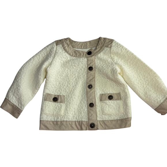 Aphorism Ivory Quilted Girl's Jacket size 18 Months 18M - Picture 1 of 6